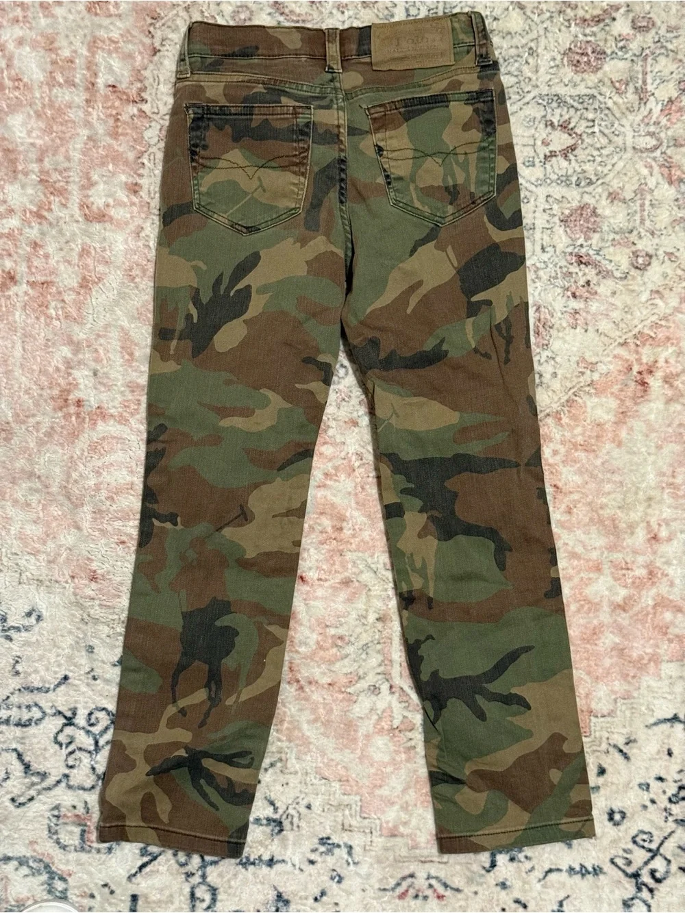 Polo by Ralph Lauren Kids Camo Jeans in Green and Brown Size 6